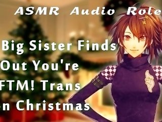 【sfw Wholesome Asmr Audio Rp】you Come Out As Trans To Your Big Sista During Xmas 【f4ftm】