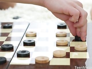 Deviant Blondie Stefy Shee Loses In Checkers And Gets Fucked By Stud