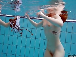 Nasty Chick Katrin Bulbul And Her Gf Are Unwrapping Under The Water